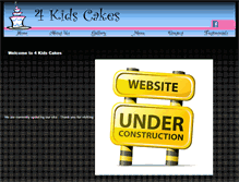 Tablet Screenshot of 4kidscakes.com